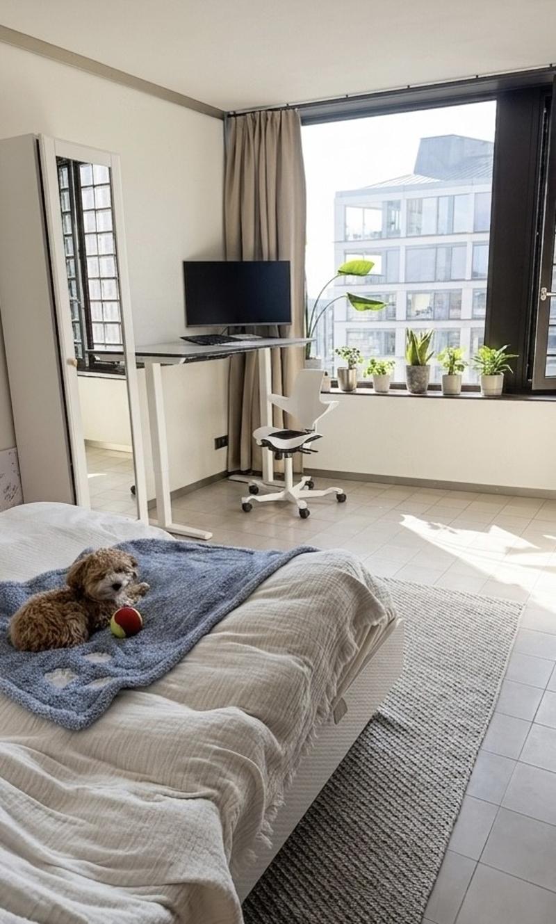 plus grande chambre dans une jolie maison de 3 chambres, 8e étage @ Europaallee (2)