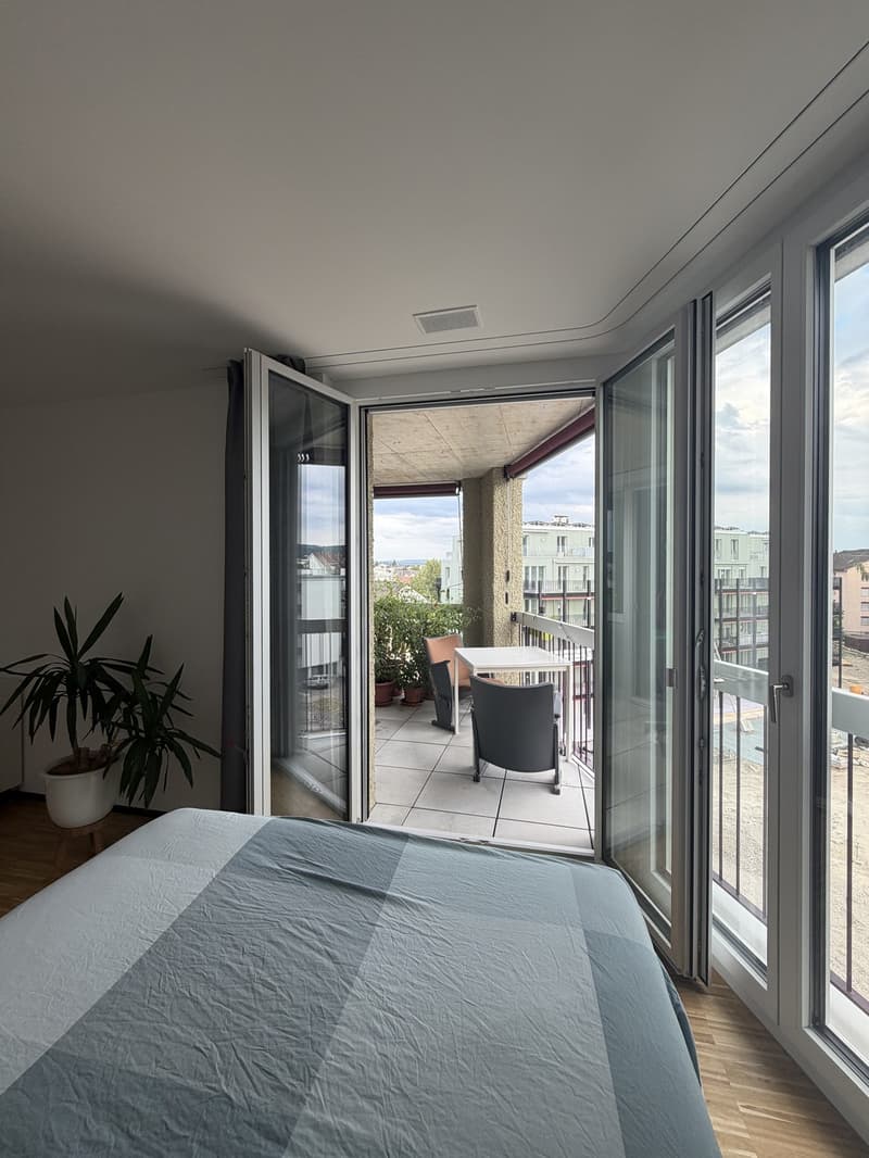 Bright Room with Direct Balcony Access in a High-Quality New-Build Apartment  Dübendorf (3)