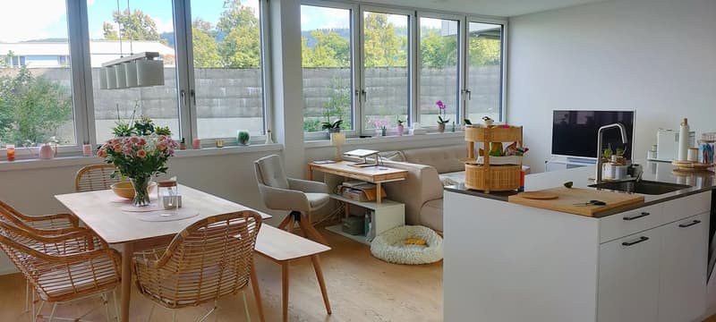 3.5 Großzügige, moderne & helle Wohnung mit Garten - nur 5 Minuten vom Bahnhof Baden! (2)