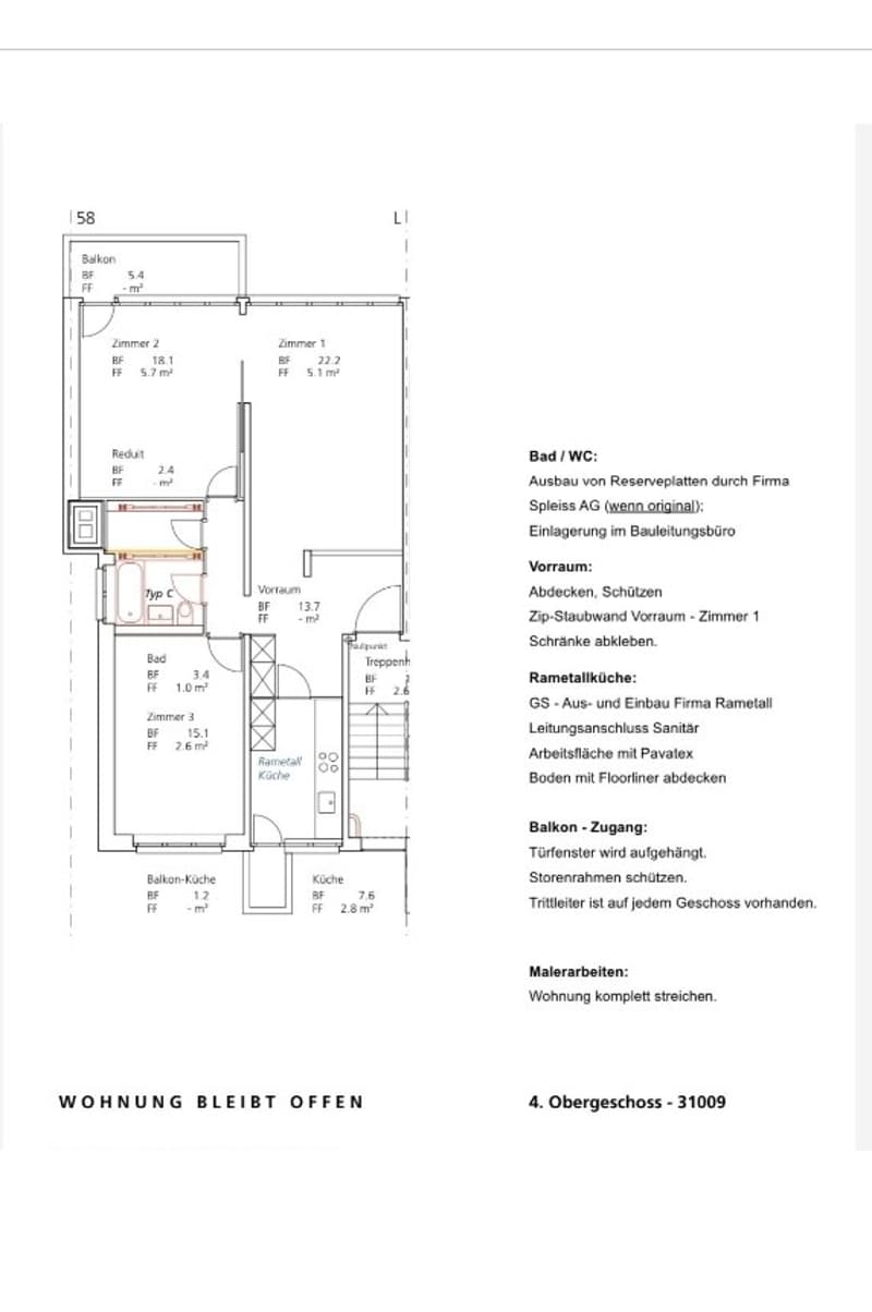 3-Zimmer Wohnung Zwischenmiete 8032 (11)