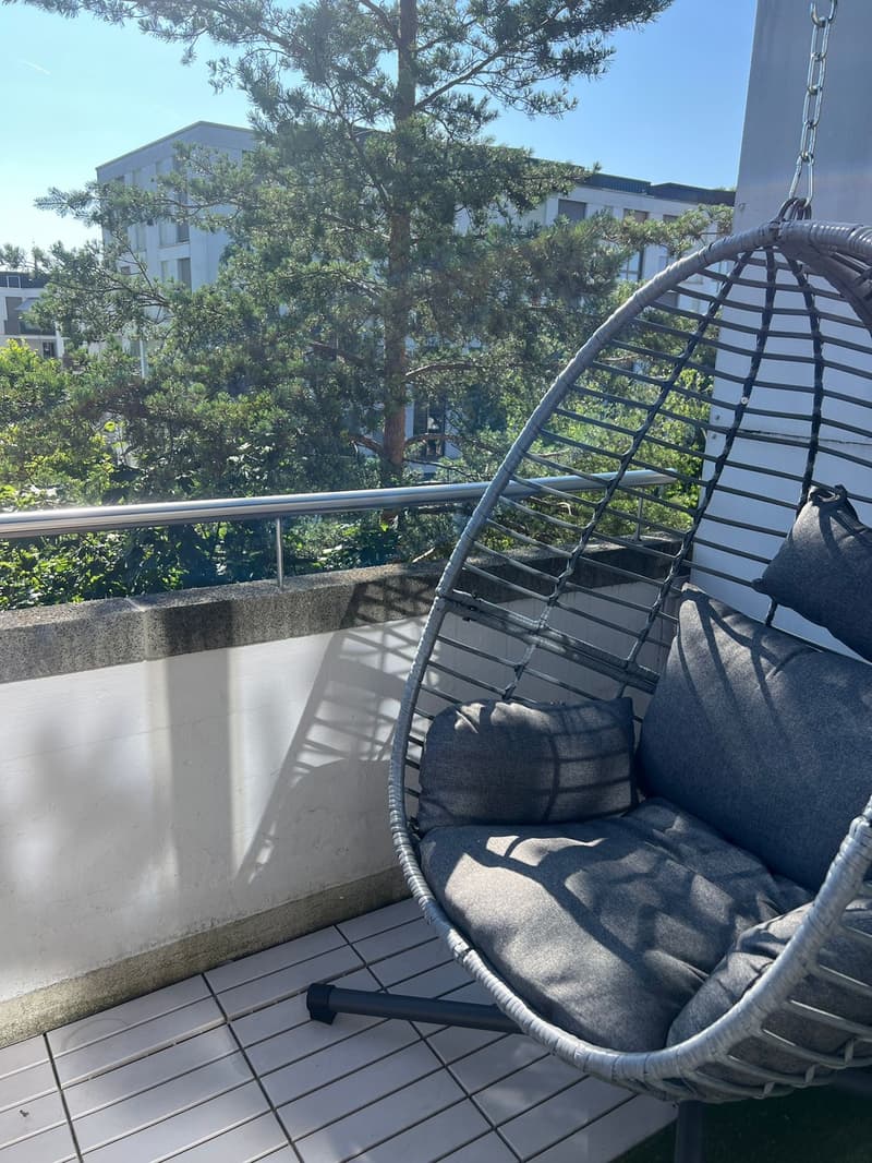 Room in a fully furnished 2-person apartment, 120 m², close to Zurich city centre with mountain views (3)