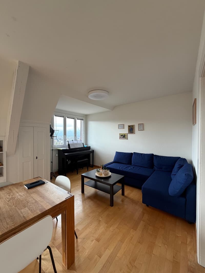 Helles Zimmer mit Balkon in grosszügiger 200 m² Wohnung in Hirslanden (4)