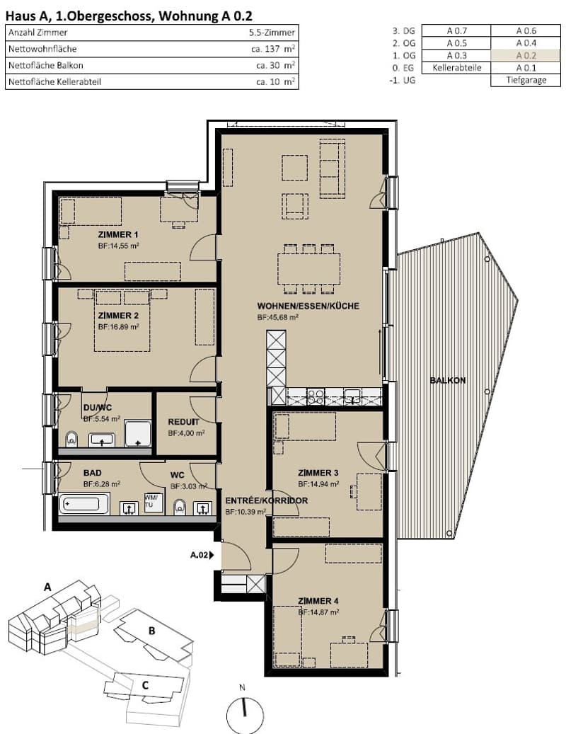 5 ½ rooms apartment, 8919 Rottenschwil (10)