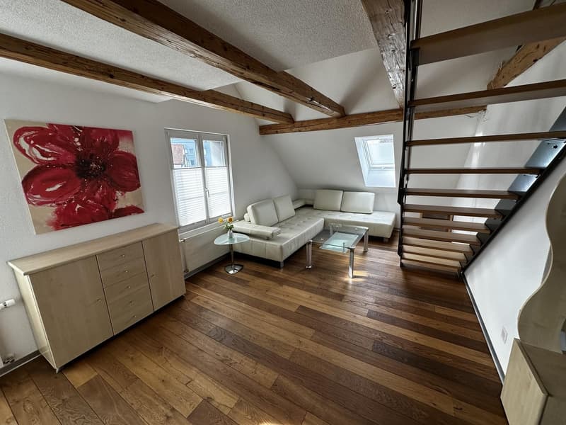 Wunderschöne, helle 3.5-Zimmer-Dachwohnung mit Charme in zentraler Lage in Rheineck (1)