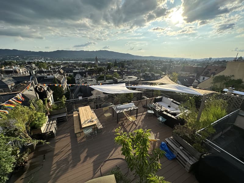 unsere Dachterrasse