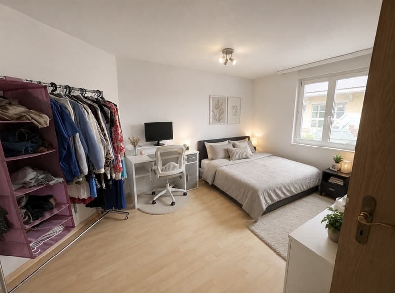 Helle 2.5-Zimmer-Wohnung mit grossem Balkon  Haustiere willkommen (6)