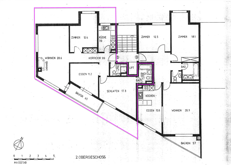 Schöne und ruhige 4 Zimmer Wohnung am Wald (2)