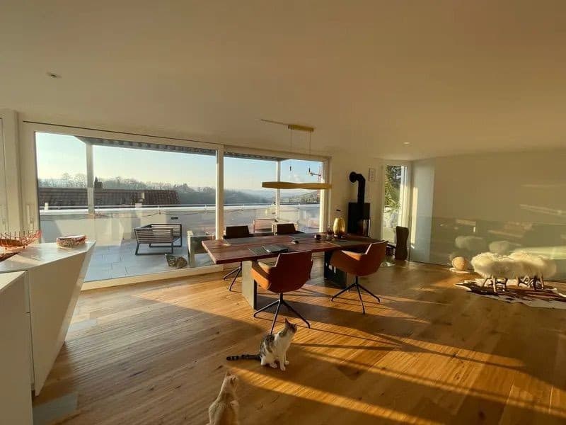 Exklusive 5.5-Zimmer-Terrassenwohnung mit 220 m² Wohnfläche Wohnen mitten in den Rebbergen von Tegerfelden (1)