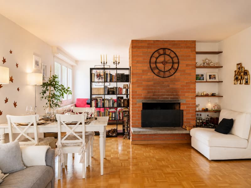 Helle Wohnung mit Kamin und Seesicht (2)