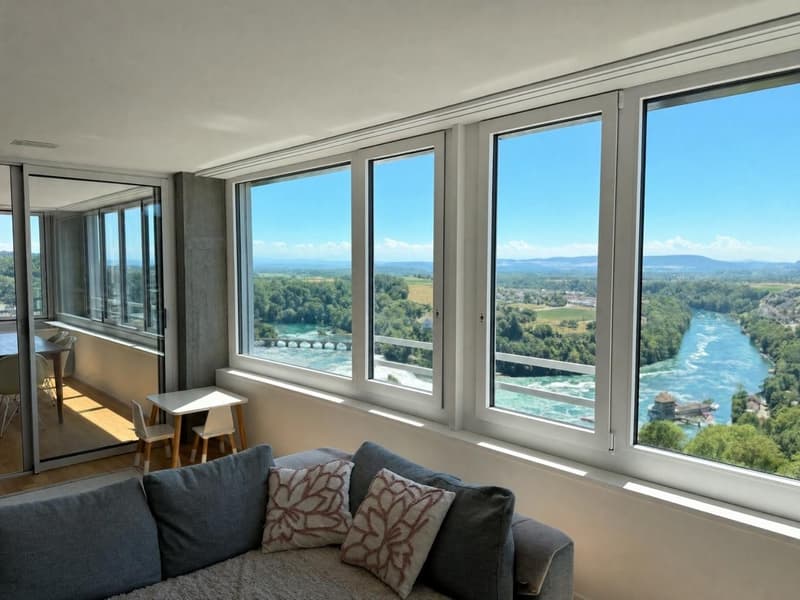 Exklusive 4.5-Zimmer-Wohnung in Eigentumsstandard atemberaubender Ausblick auf den Rheinfall" (2)