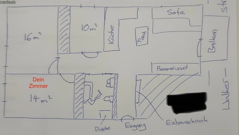 Befristet: Möbliertes WG-Zimmer für 2 Monate (6)
