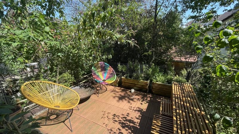 Gartenloft über zwei Stockwerke mit privater Terrasse (2)