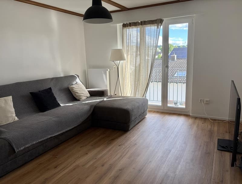 Gemütliche 3.5-Zimmer Dachwohnung mit 2 Balkonen & Reduit in 5033 Buchs AG (1)