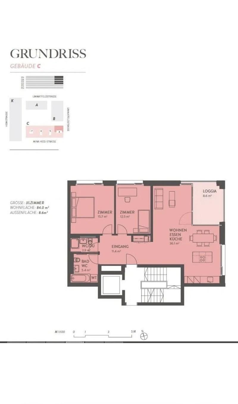 3.5 Zimmer Wohnung mit Ausblick (4)