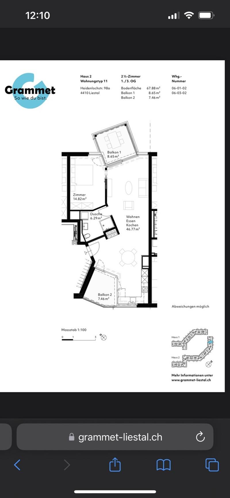 2.5 Zimmer, 68m², 1. Stock (8)