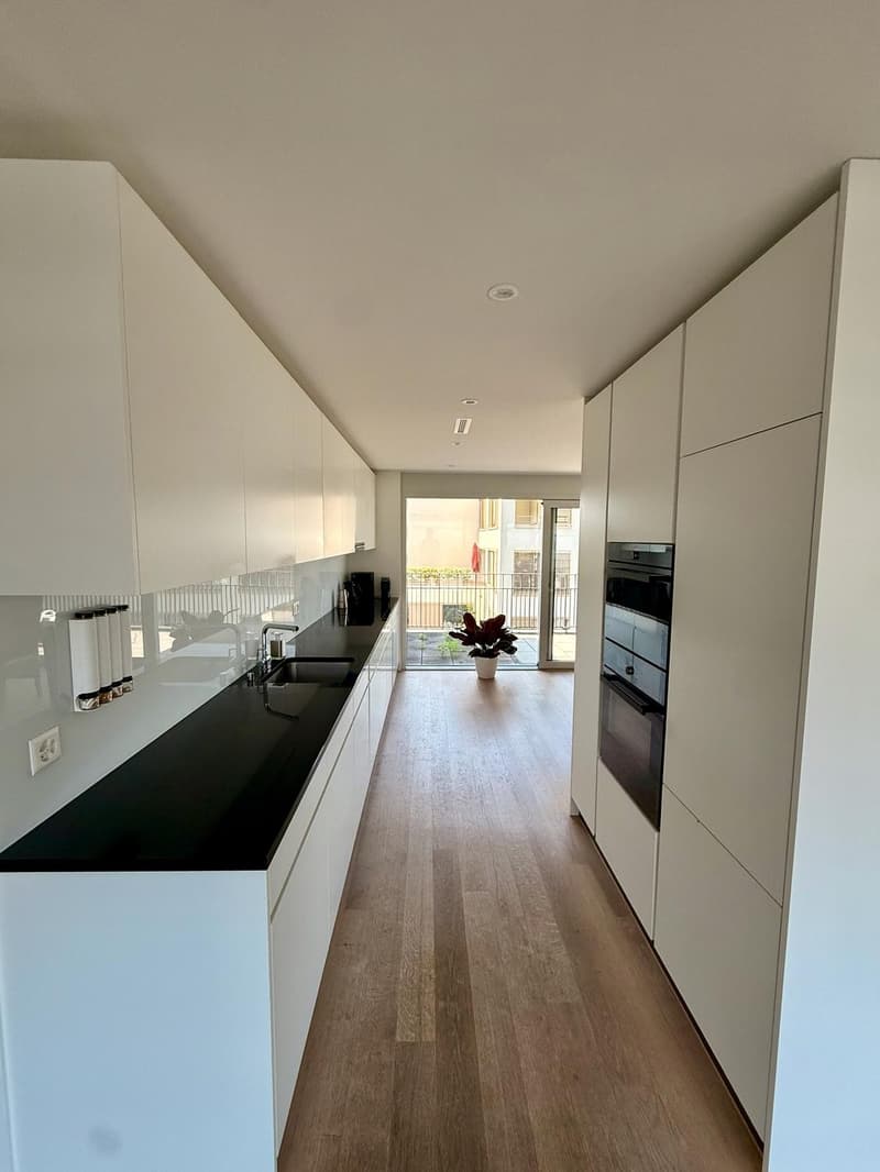 Hochwertig möbliertes 3.5-Zimmer-Penthouse mit zwei Terrassen im Kreis 5 (3)
