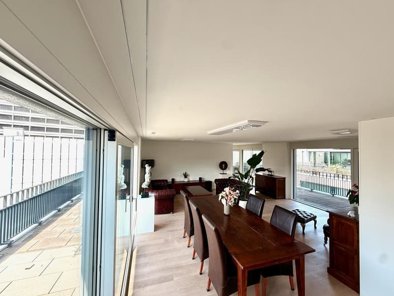 Hochwertig möbliertes 3.5-Zimmer-Penthouse mit zwei Terrassen im Kreis 5 (8)