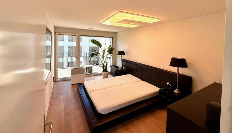 Hochwertig möbliertes 3.5-Zimmer-Penthouse mit zwei Terrassen im Kreis 5 (10)