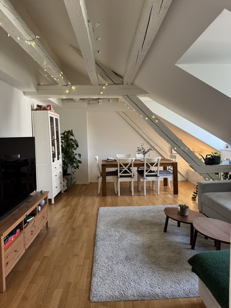 Top Lage: Schöne Dachgeschosswohnung im Herzen von Wiedikon (2)