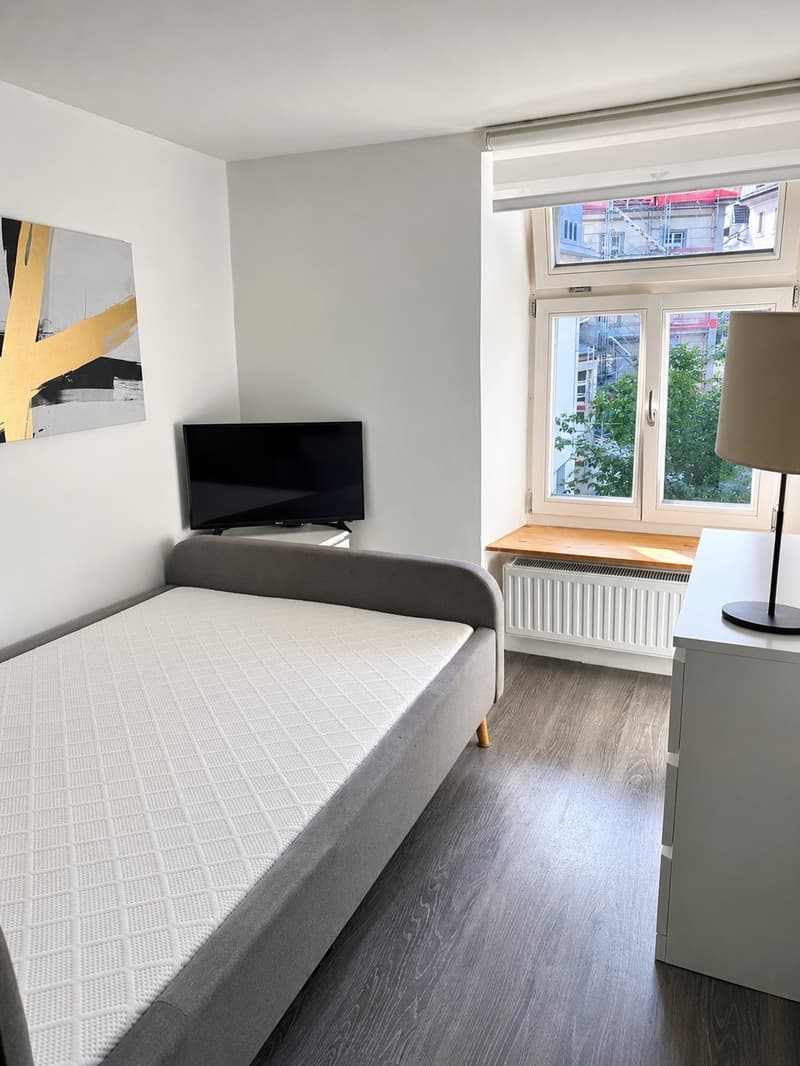 Modernes Zimmer in Klingnau möbliert, hell & mit schöner Garten-Terrassennutzung (1)