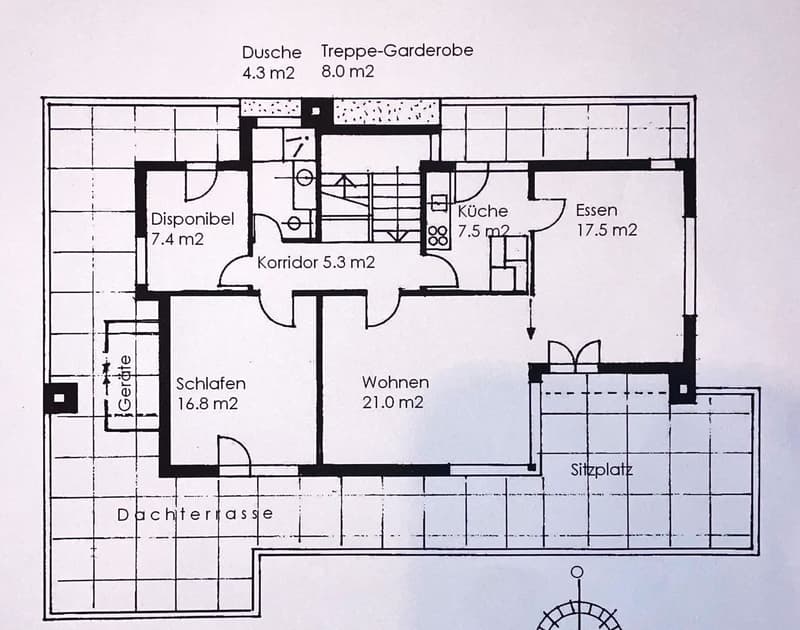 Sehr helle Wohnung mit Traumterrasse (3)