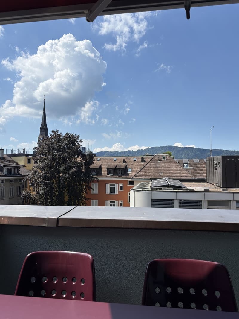 Grosses Zimmer mit eigenem Balkon in 96 m² Wohnung | Kreis 4 | < 10 Min. zum HB (3)