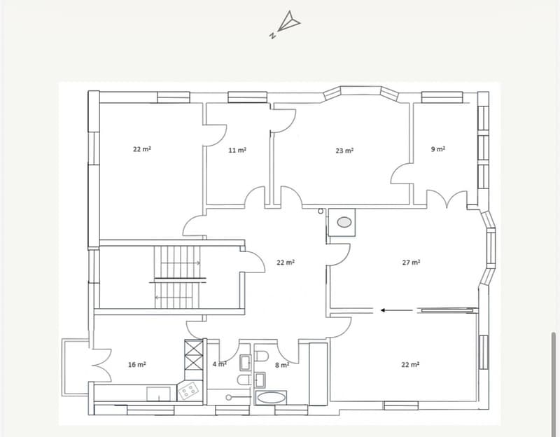 Helles Zimmer mit eigenem Büro in schöner Altbau-WG, Kreis 6, nähe ETH (13)