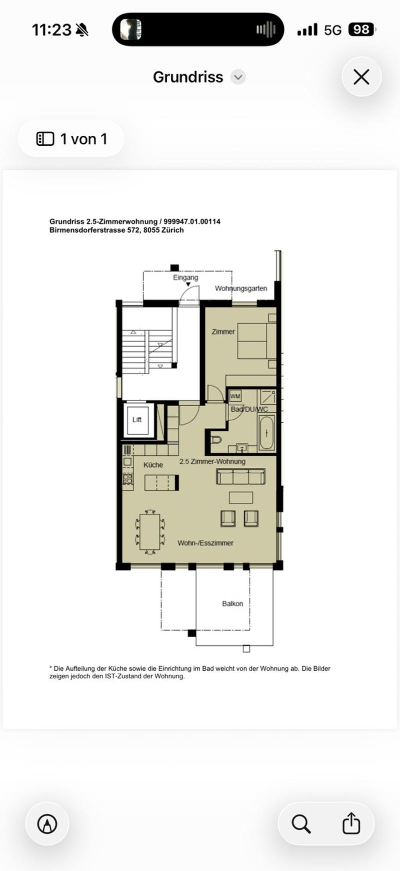 Helle 2.5-Zimmer-Wohnung mit Terrasse und Weitblick in Zürich beim Triemli (10)