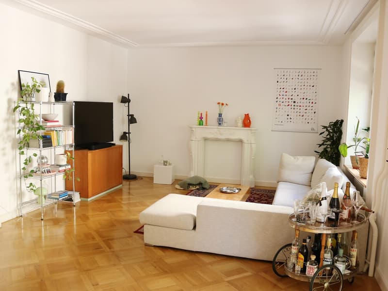 Helles Zimmer in schöner Altbauwohnung im Kreis 4 (1)