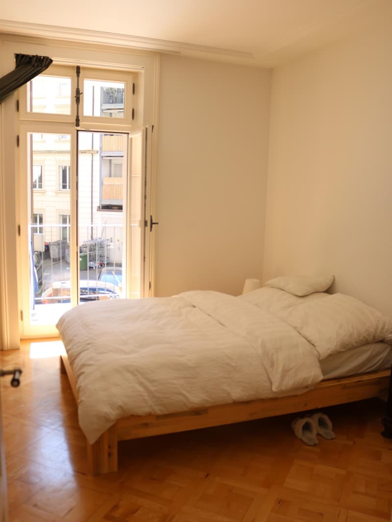Helles Zimmer in schöner Altbauwohnung im Kreis 4 (2)