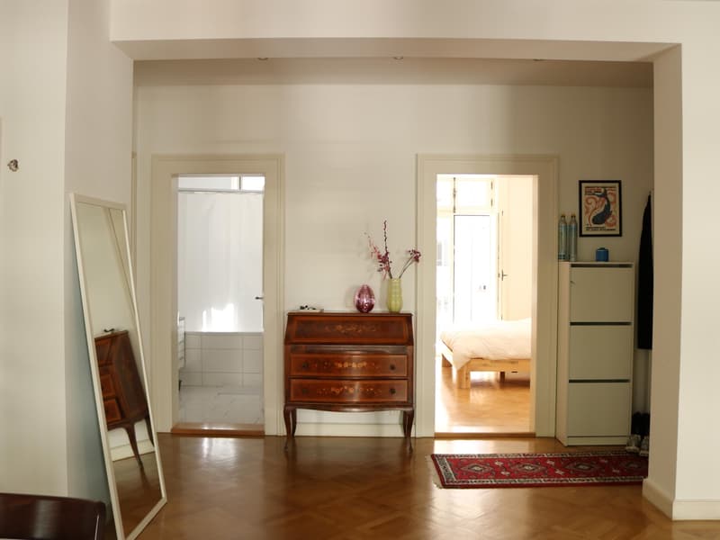 Helles Zimmer in schöner Altbauwohnung im Kreis 4 (3)