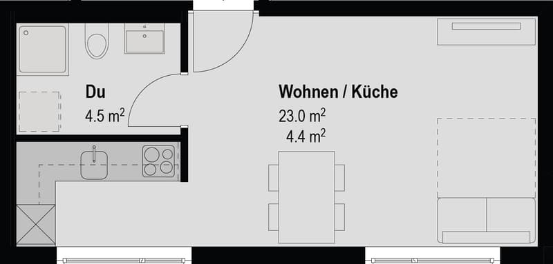 Gemütliche 1.5-Zimmer-Wohnung in Gossau SG ab September 2026 verfügbar (6)