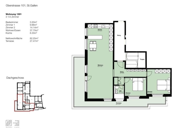 Schöne 3.5-Zimmer-Attikawohnung mit grossem Balkon in St. Gallen (13)