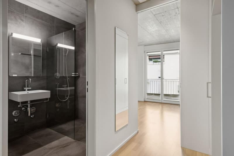 Helle 1-Zimmer-Wohnung mit 2 Balkonen & eigener Waschmaschine im Kreis 4 (per 1. Oktober) (7)