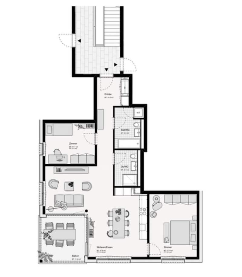 3.5 Zimmer-Wohnung in Zug mieten (2)