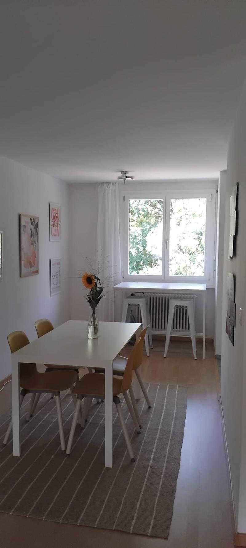 Möbliertes Zimmer mit Balkon und Waldblick in Rombach bei Aarau (1)
