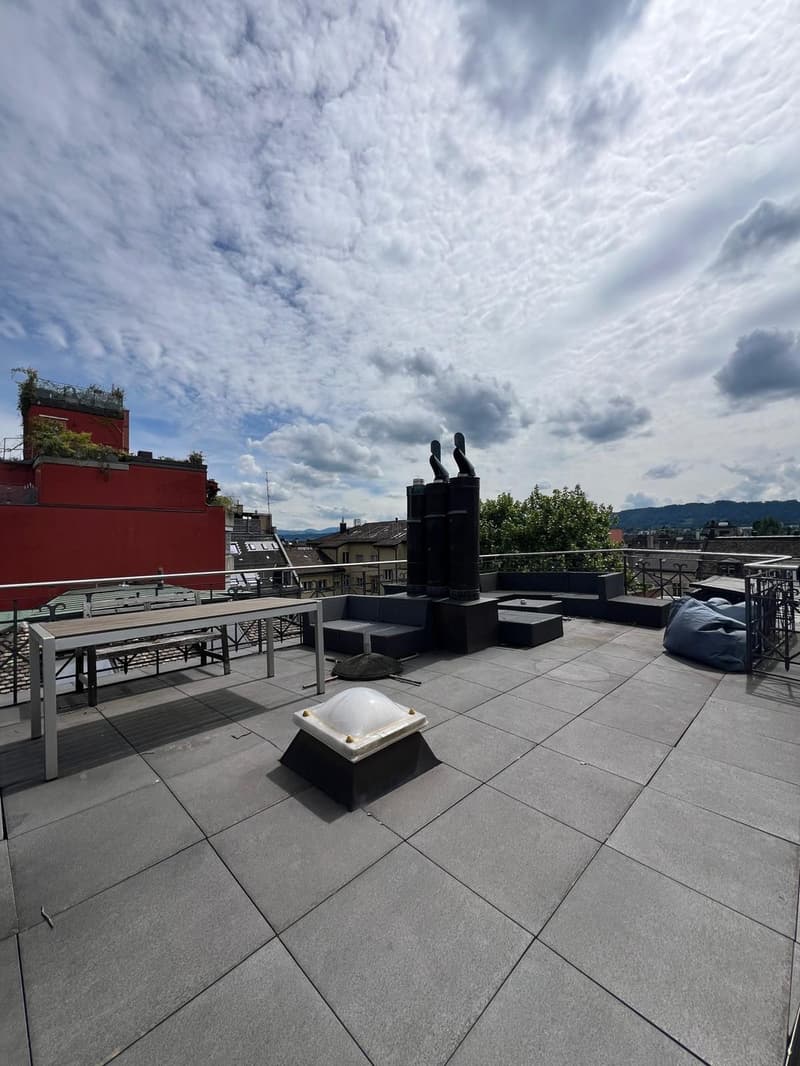Open & bright 2.5br apartment in Seefeld from 1. Sept, 5min from Chinagarten, massive rooftop, CHF 2850.- (incl. NK) (11)