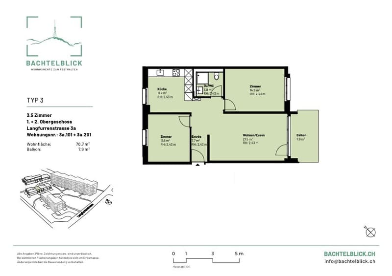3 ½ Zimmer-Wohnung, 8623 Wetzikon ZH (3)
