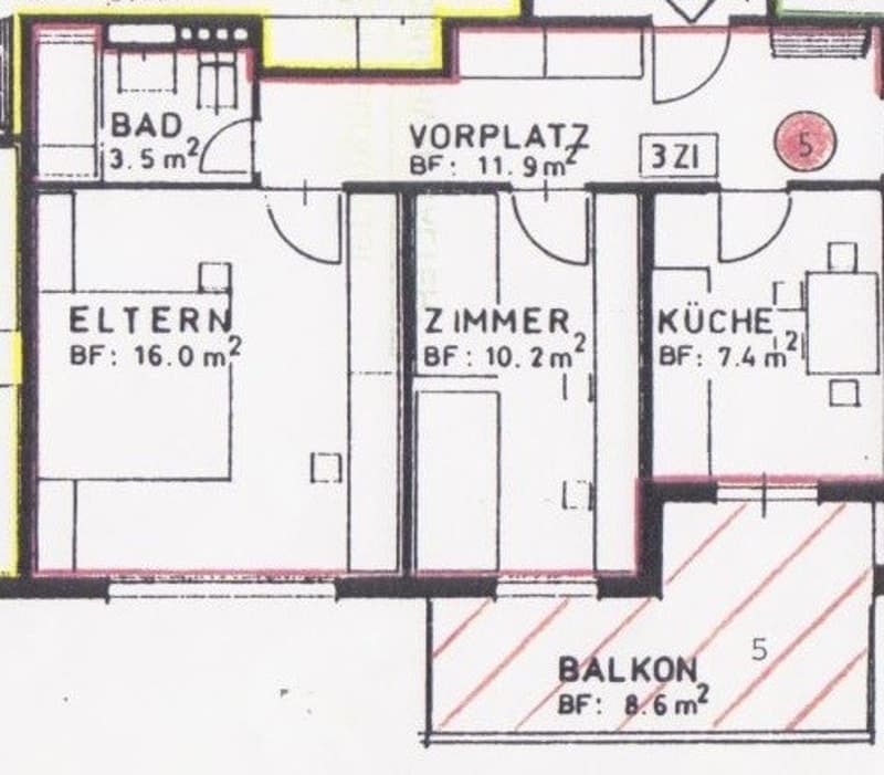 Gemütliche 2-Zimmer-Wohnung mit Balkon (5)