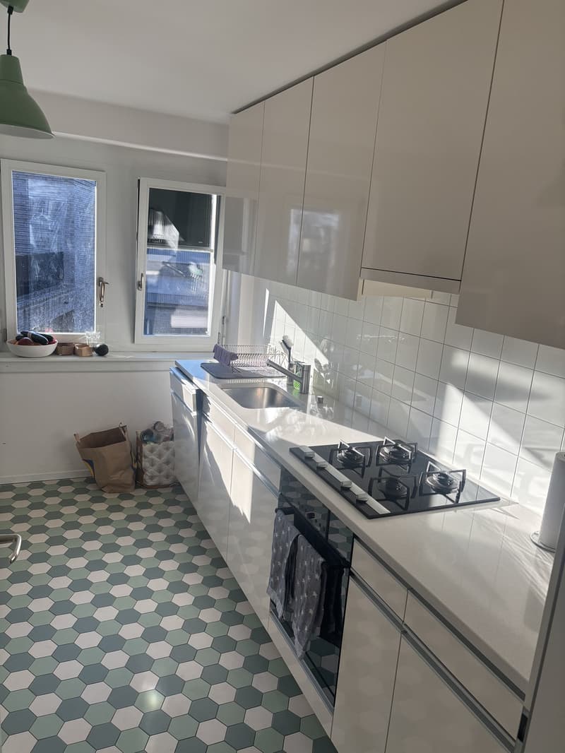 Bright 20 m² Room in Duplex with Rooftop Terrace in Kreis 4 (8)