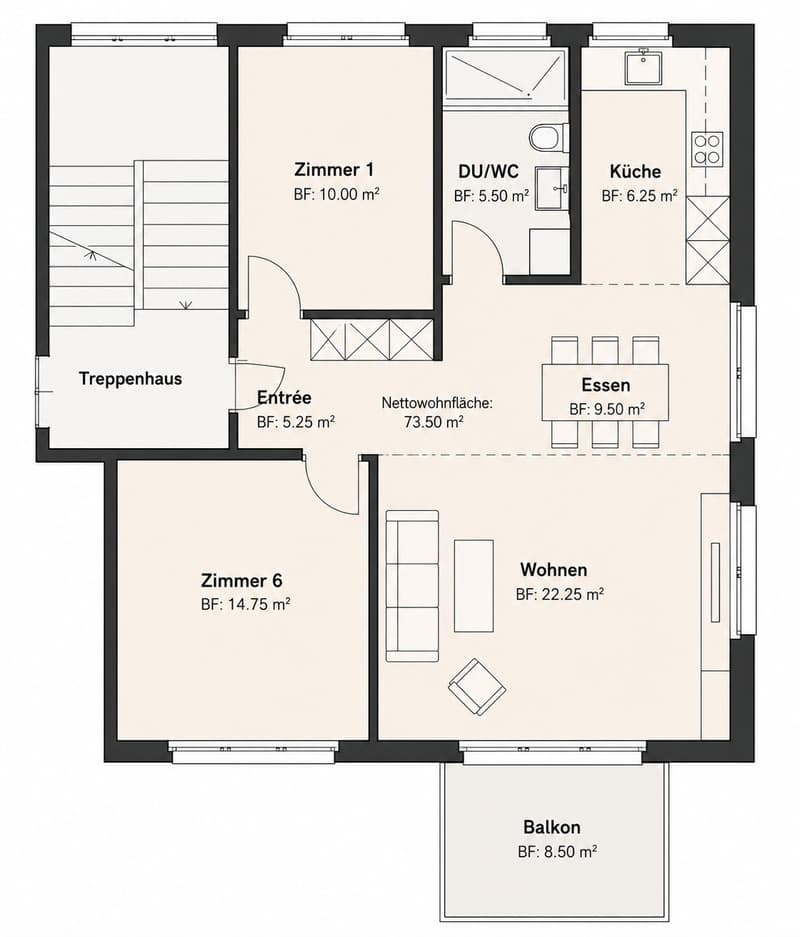 Nachmieter gesucht moderne 3.5-Zimmer-Wohnung in Wallisellen (11)