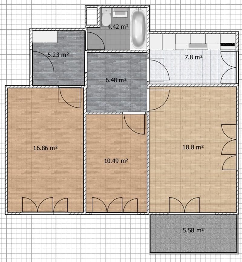 Gemütliche 3 1/2 Zimmer Wohnung in Kollbrunn (7)