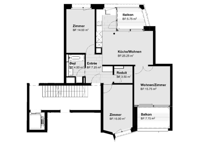 Möblierte 3.5-Zimmer-Wohnung befristet in Zürich-Schwamendingen Dezember 2026 bis November 2027 (7)