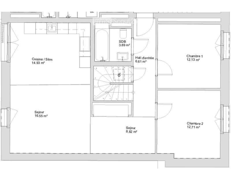 Reprise de bail Appartement 4.5 pièces, 106 m² avec 2 places de parking (12)