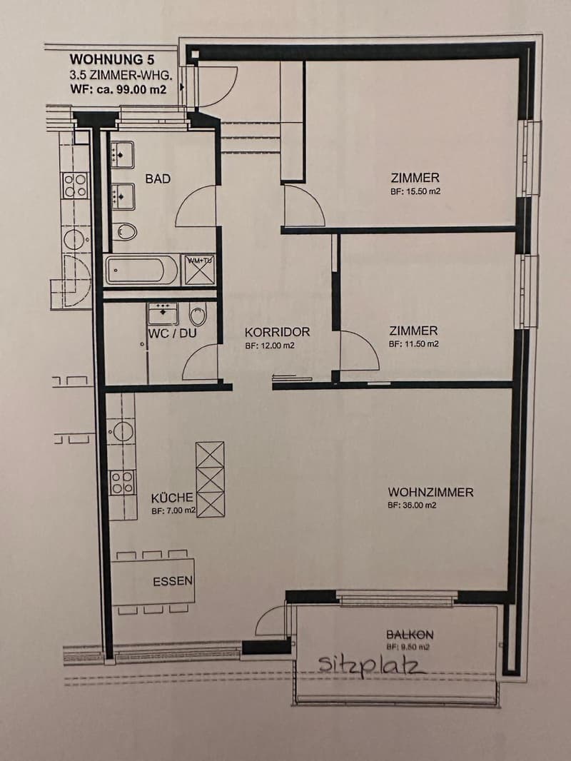 Zimmer mit eigenem Bad in 2er WG K3 (5)