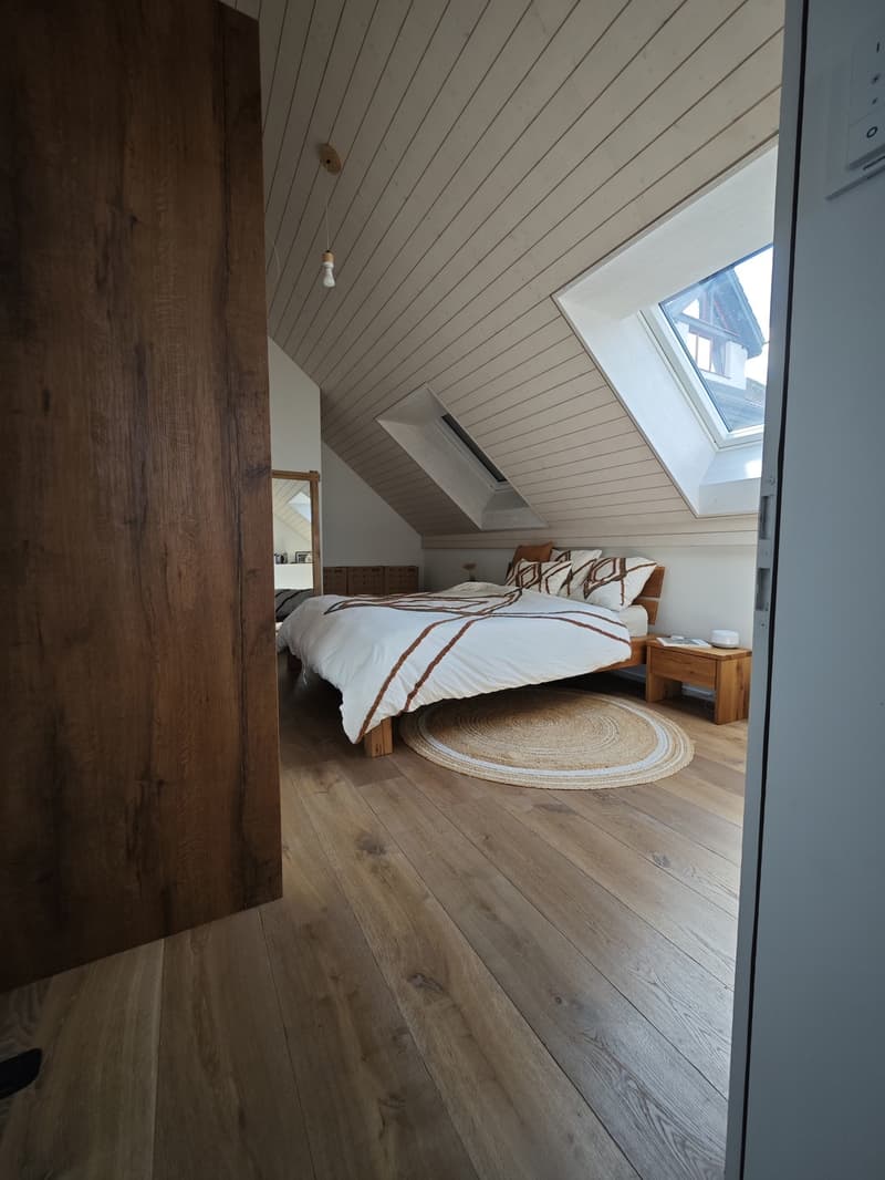 Wohnen wie im eigenen Haus: Stilvolle, möblierte 93m² Dachwohnung mit hohem Dach (befristet 2 Jahre) (3)