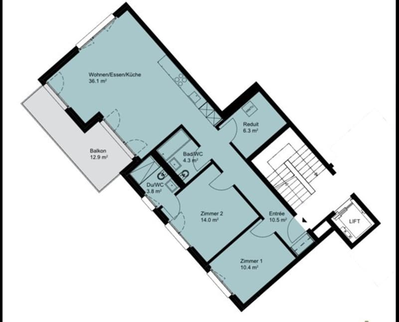 3.5-room apartment near Goldbrunnenplatz (8)