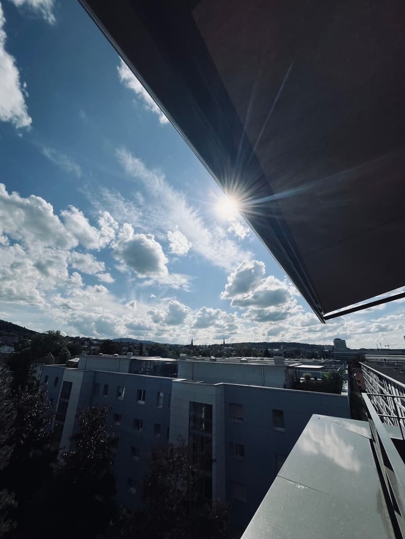 Lichtdurchflutete 3.5-Zimmer-Attikawohnung mit drei Terrassen in Zürich-Oerlikon (6)