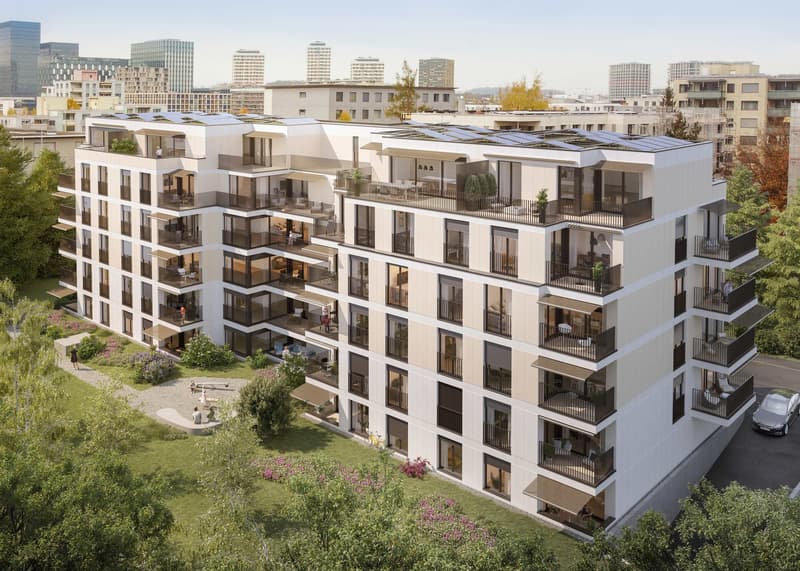 Lichtdurchflutete 3.5-Zimmer-Attikawohnung mit drei Terrassen in Zürich-Oerlikon (3)