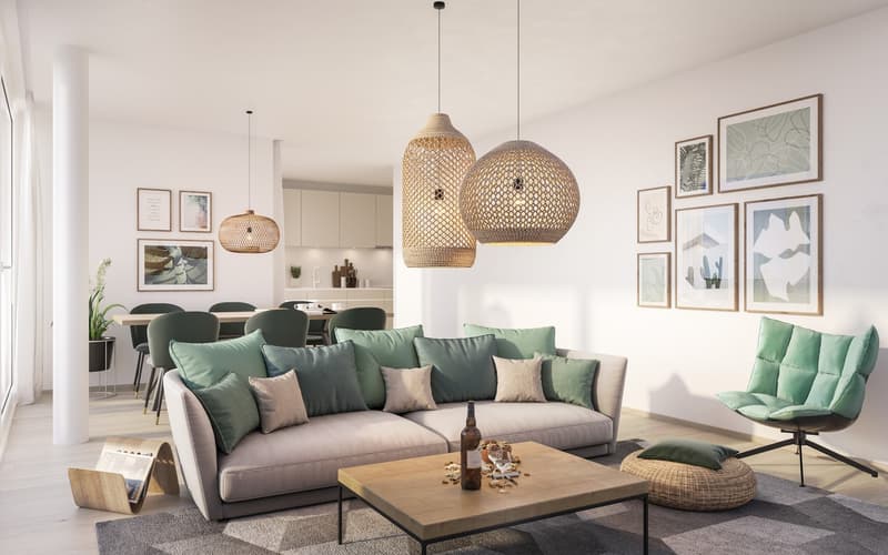 Lichtdurchflutete 3.5-Zimmer-Attikawohnung mit drei Terrassen in Zürich-Oerlikon (5)